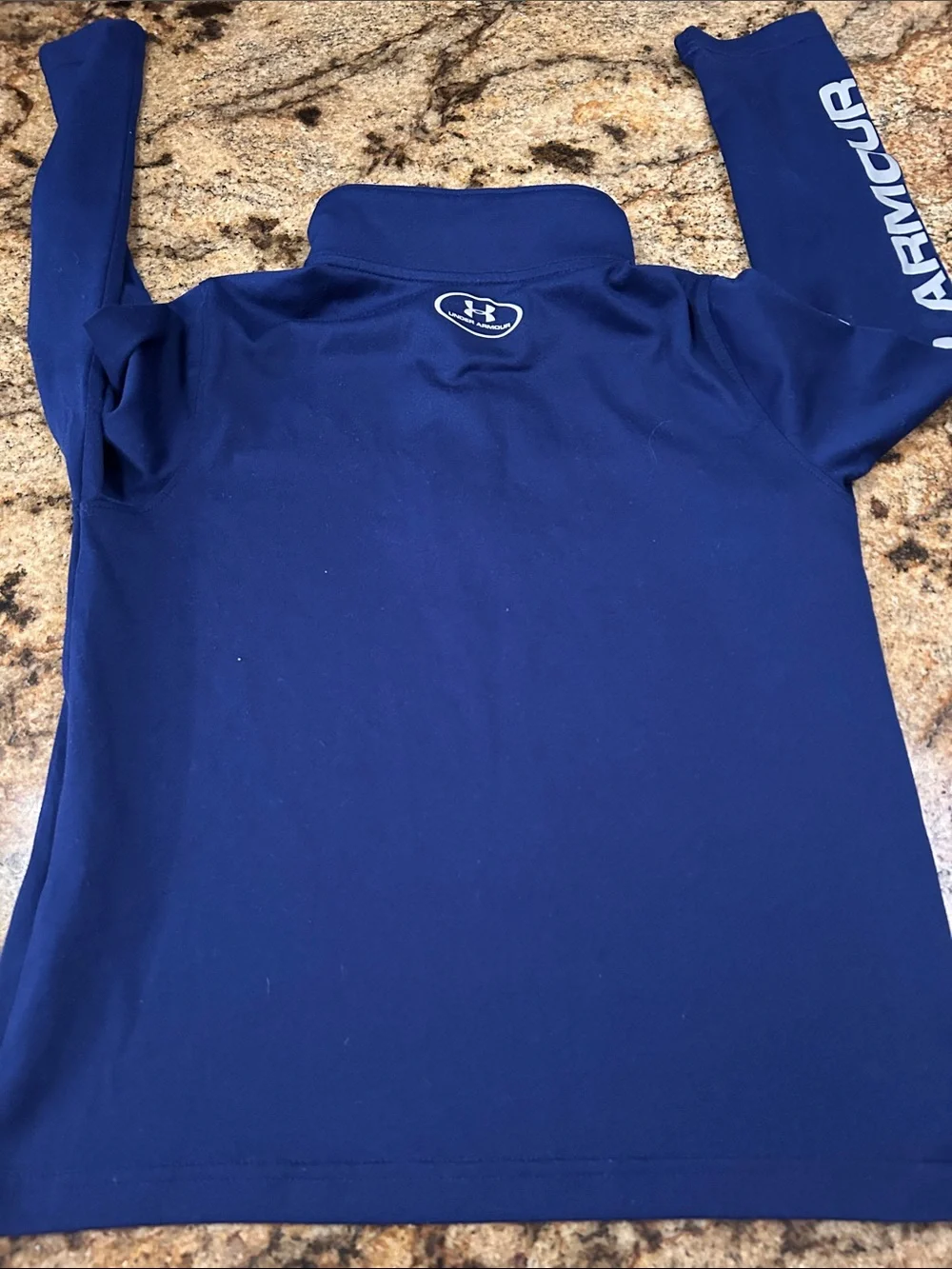 Under Armour Boys' Navy and Blue Quarter-Zip Tops Trio